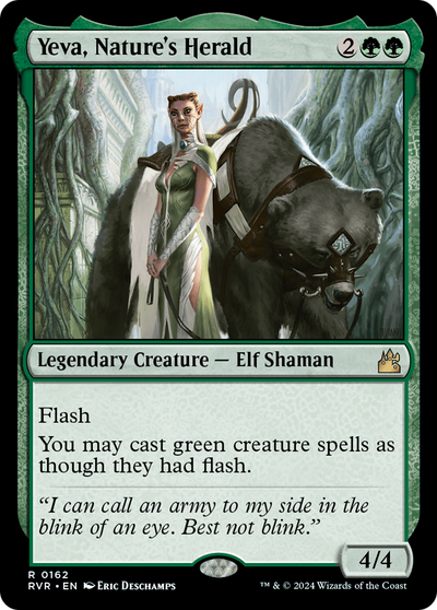 Yeva, Nature's Herald (RVR-162) - Ravnica Remastered