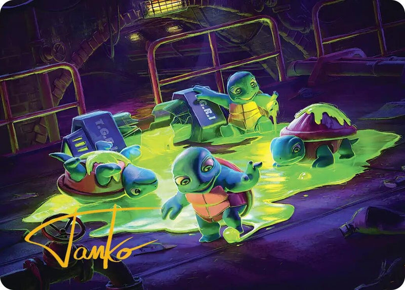 Image for The Ooze Art Card (Gold-Stamped Signature) (18) (Teenage Mutant Ninja Turtles) - Magic: The Gathering