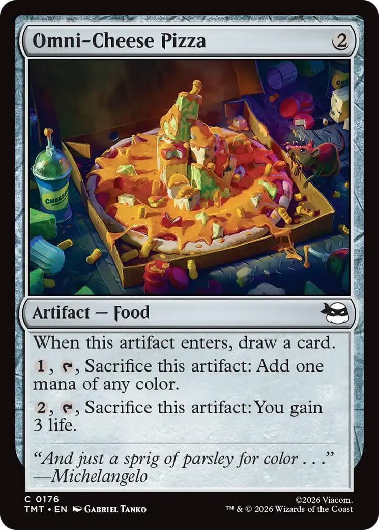 Image for Omni-Cheese Pizza (176) (Teenage Mutant Ninja Turtles) - Magic: The Gathering