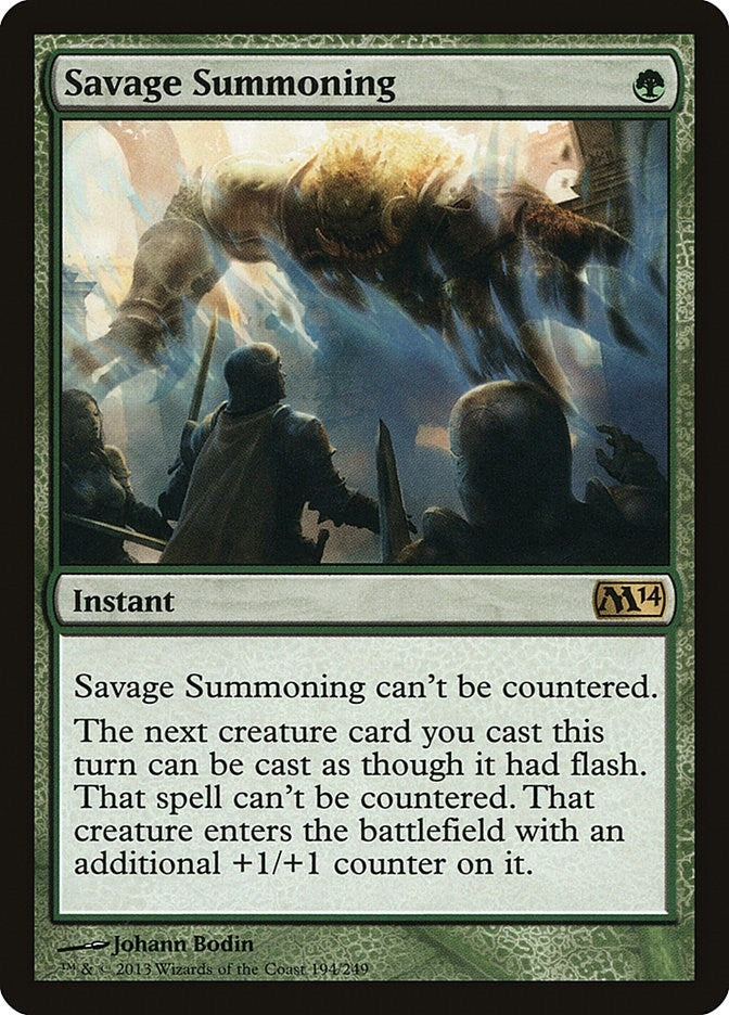 Savage Summoning (194) (Magic 2014 (M14))