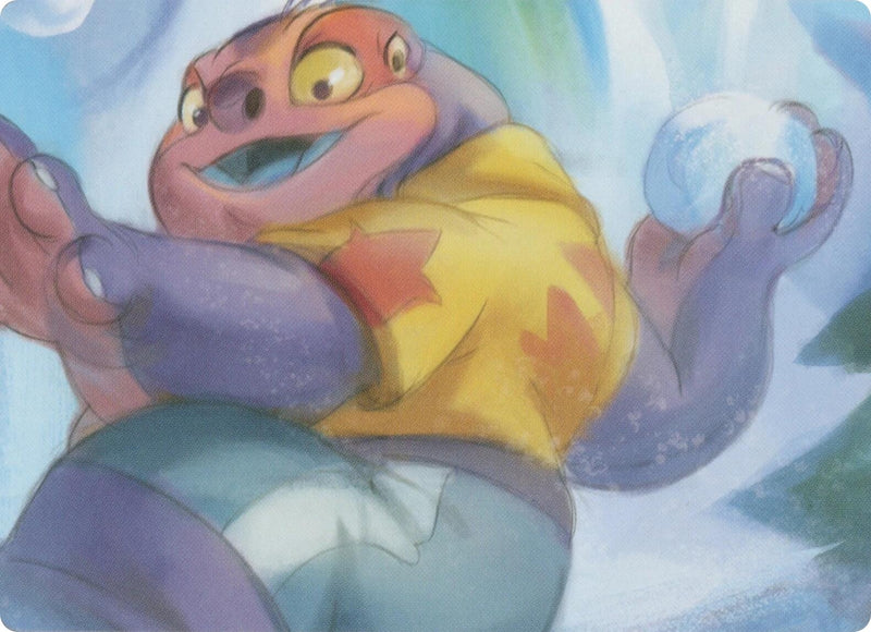 Image for Winterspell Snowball Fight Puzzle Insert (Middle Right) (Winterspell) - Disney Lorcana