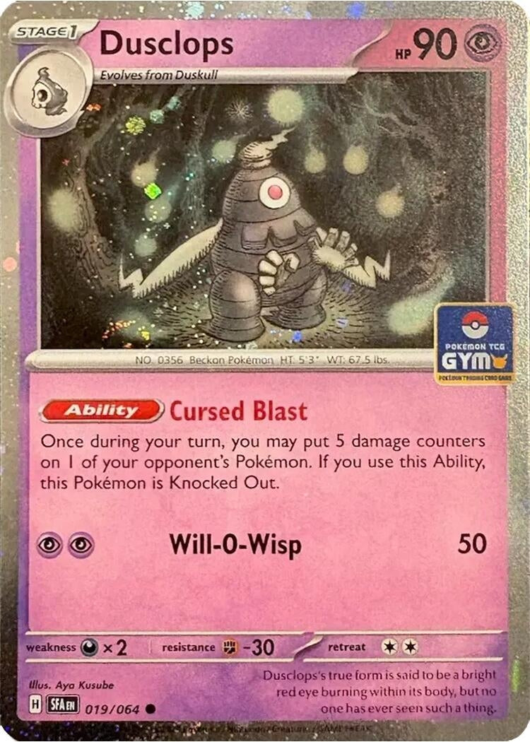 Image for Dusclops (Southeast Asia Exclusive) (019/064) (League & Championship Cards) - Pokemon