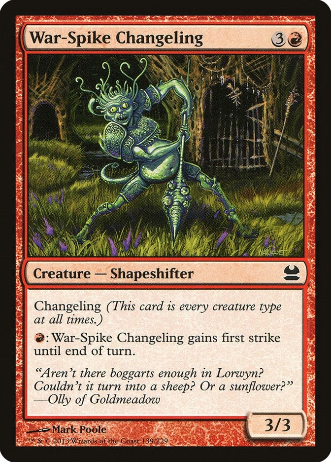 War-Spike Changeling (139) (Modern Masters)
