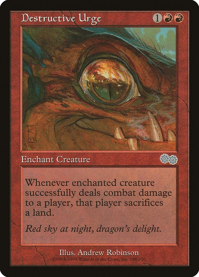 Destructive Urge (180) (Urza's Saga)