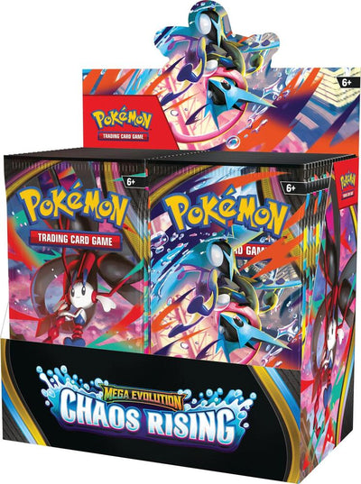 Pokemon: Mega Evolution Chaos Rising Booster Display