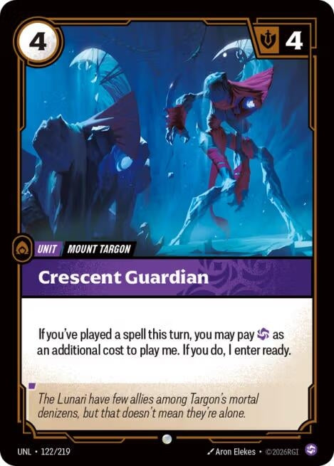 Image for Crescent Guardian (122/219) (Unleashed) - Riftbound: League of Legends Trading Card Game