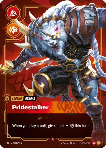 Image for Rengar - Pridestalker (183/219) (Unleashed) - Riftbound: League of Legends Trading Card Game