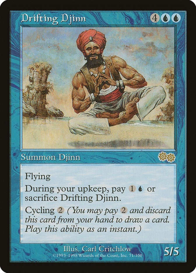 Drifting Djinn (71) (Urza's Saga)