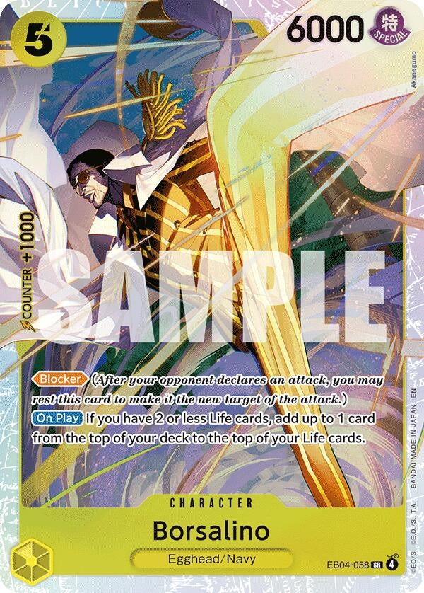 Image for Borsalino (EB04-058) (Adventure on Kami's Island) (OP15-EB04) - One Piece Card Game