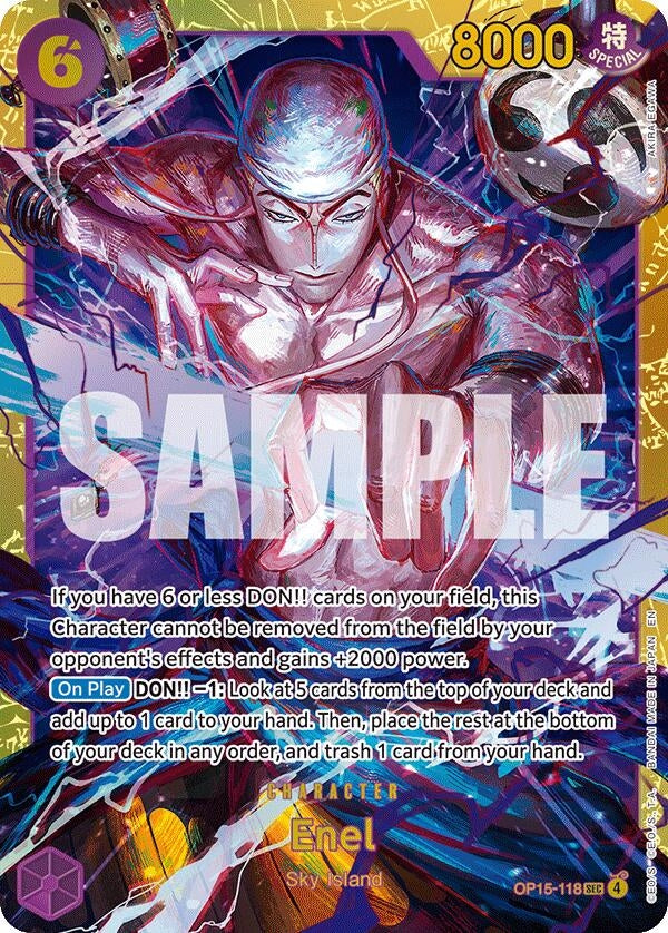 Image for Enel (OP15-118) (OP15-118) (Adventure on Kami's Island) (OP15-EB04) - One Piece Card Game