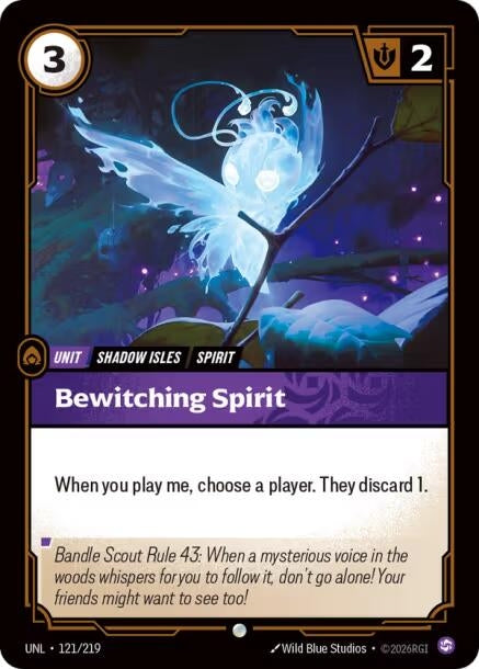 Image for Bewitching Spirit (121/219) (Unleashed) - Riftbound: League of Legends Trading Card Game