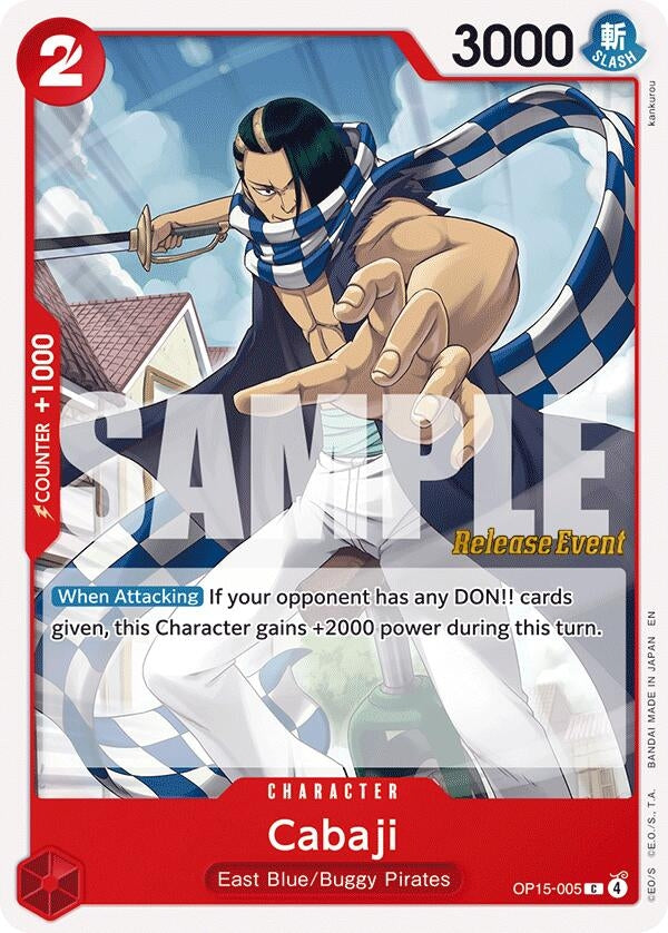 Image for Cabaji (OP15-005) (Adventure on Kami's Island Release Event Cards) (OP15 RE) - One Piece Card Game