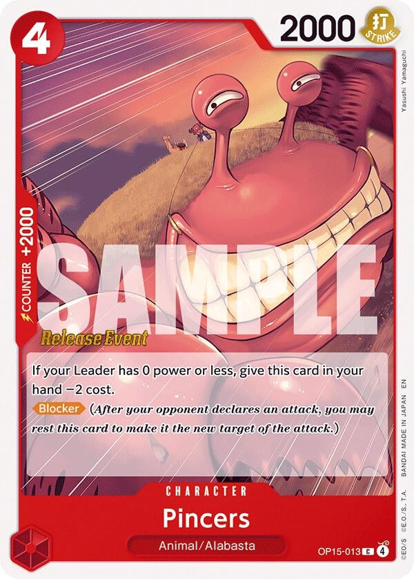 Image for Pincers (OP15-013) (Adventure on Kami's Island Release Event Cards) (OP15 RE) - One Piece Card Game