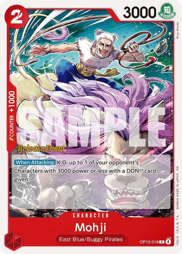 Image for Mohji (OP15-018) (Adventure on Kami's Island Release Event Cards) (OP15 RE) - One Piece Card Game