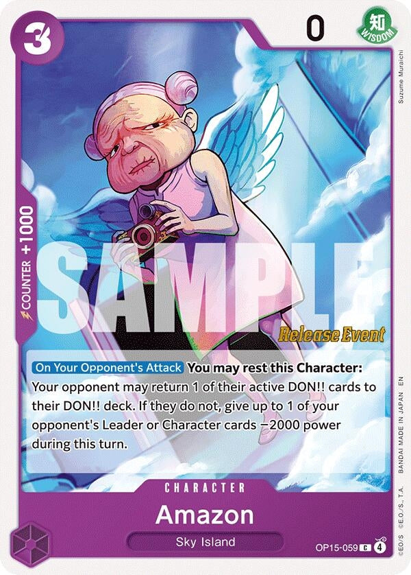 Image for Amazon (OP15-059) (Adventure on Kami's Island Release Event Cards) (OP15 RE) - One Piece Card Game