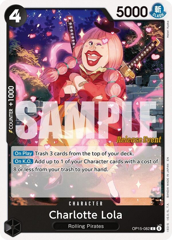 Image for Charlotte Lola (OP15-082) (Adventure on Kami's Island Release Event Cards) (OP15 RE) - One Piece Card Game