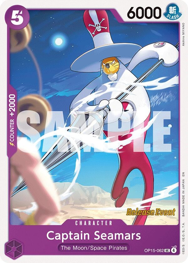 Image for Captain Seamars (OP15-062) (Adventure on Kami's Island Release Event Cards) (OP15 RE) - One Piece Card Game