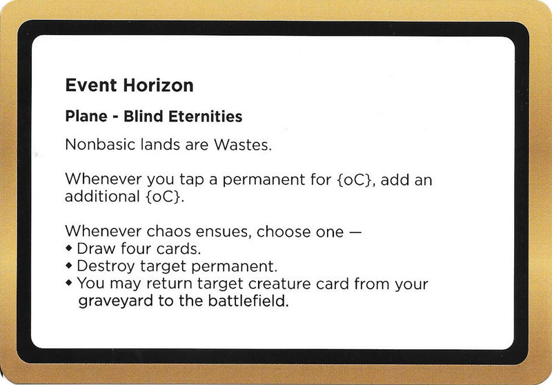 Image for Event Horizon (Black Lotus Unknown Planechase) (Oversize Cards) - Magic: The Gathering
