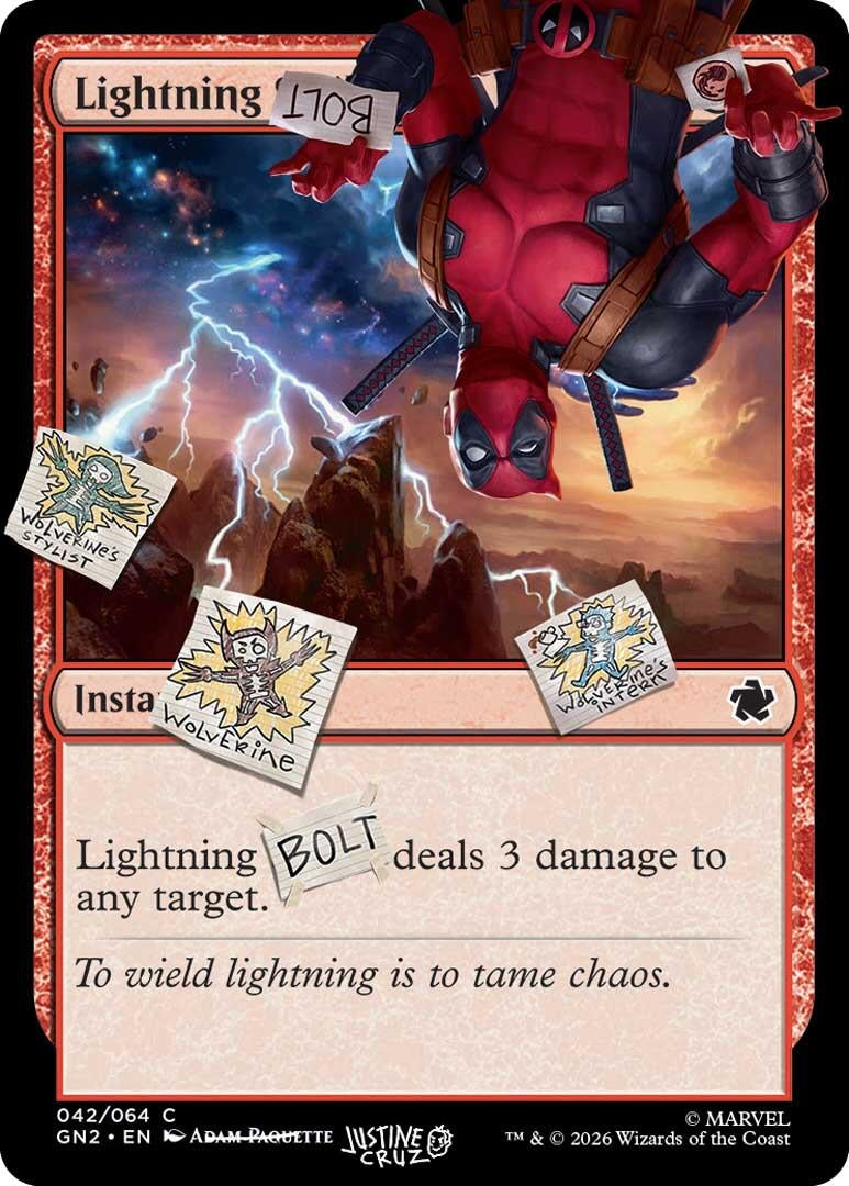 Image for Lightning Bolt (042) (42) (Secret Lair Drop Series) - Magic: The Gathering