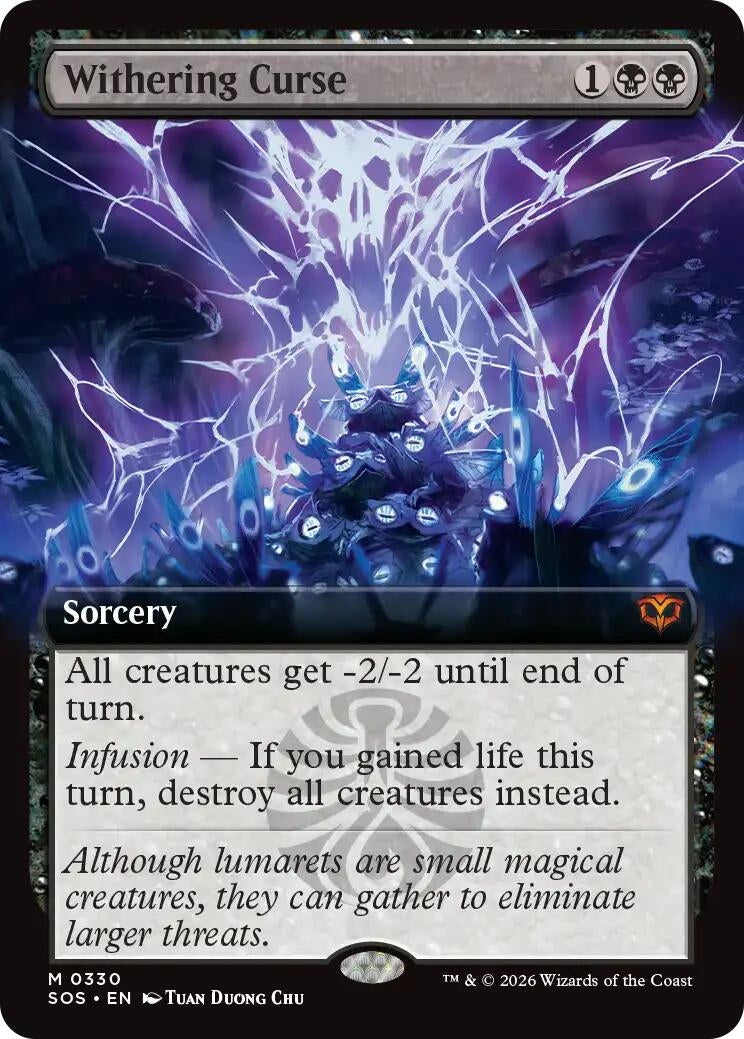 Withering Curse (Extended Art) (330) (Secrets of Strixhaven)