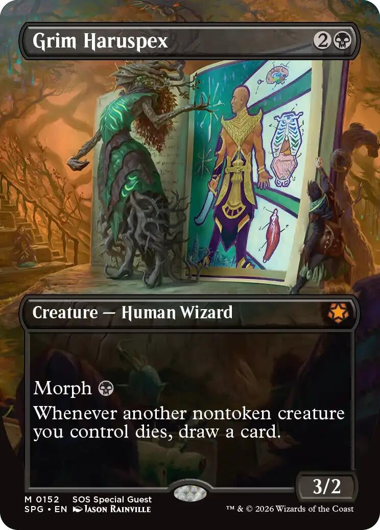 Image for Grim Haruspex (Borderless) (152) (Special Guests) - Magic: The Gathering