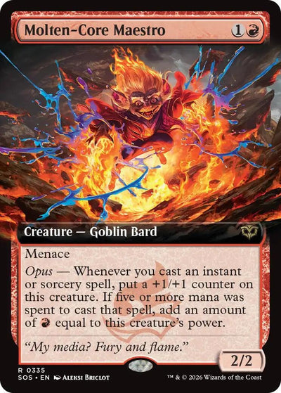 Molten-Core Maestro (Extended Art) (335) (Secrets of Strixhaven)
