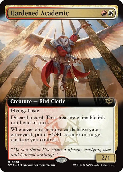Hardened Academic (Extended Art) (351) (Secrets of Strixhaven)