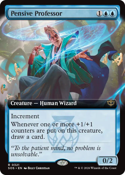 Pensive Professor (Extended Art) (321) (Secrets of Strixhaven)