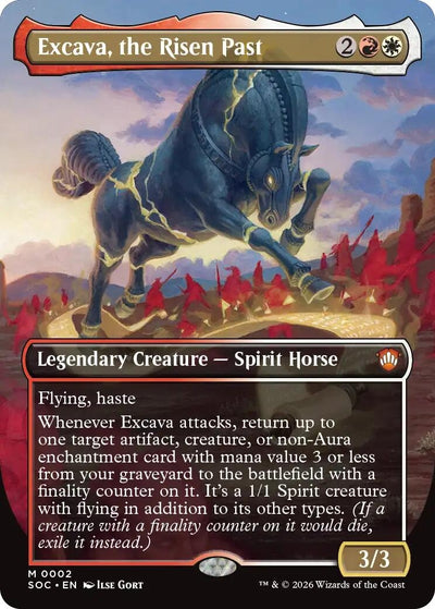 Excava, the Risen Past (Borderless) (2) (Secrets of Strixhaven)