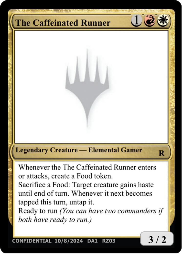 Image for The Caffeinated Runner (Un-Known Event Playtest Cards) - Magic: The Gathering