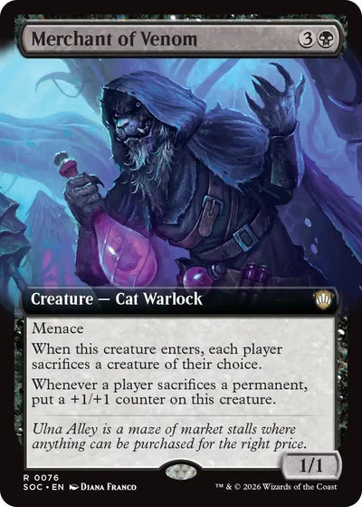 Merchant of Venom (Extended Art) (76) (Secrets of Strixhaven)