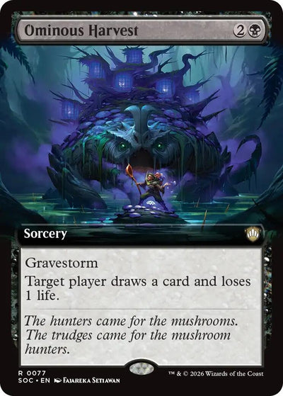 Ominous Harvest (Extended Art) (77) (Secrets of Strixhaven)