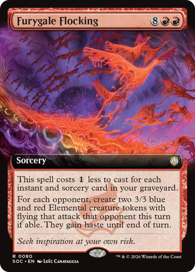 Furygale Flocking (Extended Art) (80) (Secrets of Strixhaven)