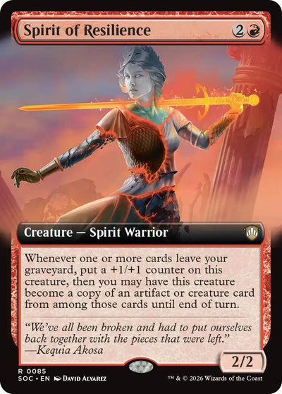 Spirit of Resilience (Extended Art) (85) (Secrets of Strixhaven)