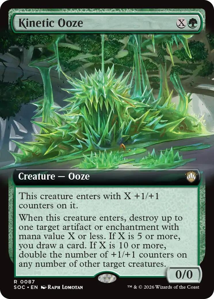 Image for Kinetic Ooze (Extended Art) (87) (Secrets of Strixhaven) - Magic: The Gathering