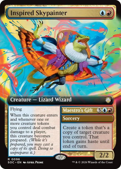Inspired Skypainter (Extended Art) (96) (Secrets of Strixhaven)