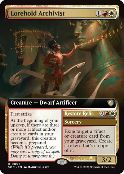 Lorehold Archivist (Extended Art) (97) (Secrets of Strixhaven)