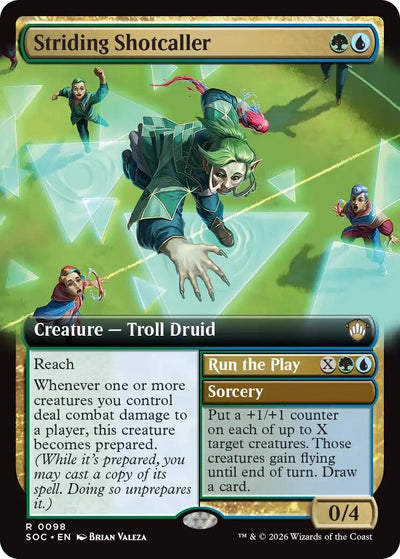 Striding Shotcaller (Extended Art) (98) (Secrets of Strixhaven)