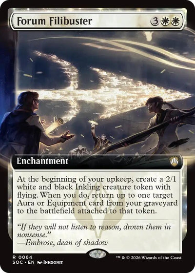 Forum Filibuster (Extended Art) (64) (Secrets of Strixhaven)