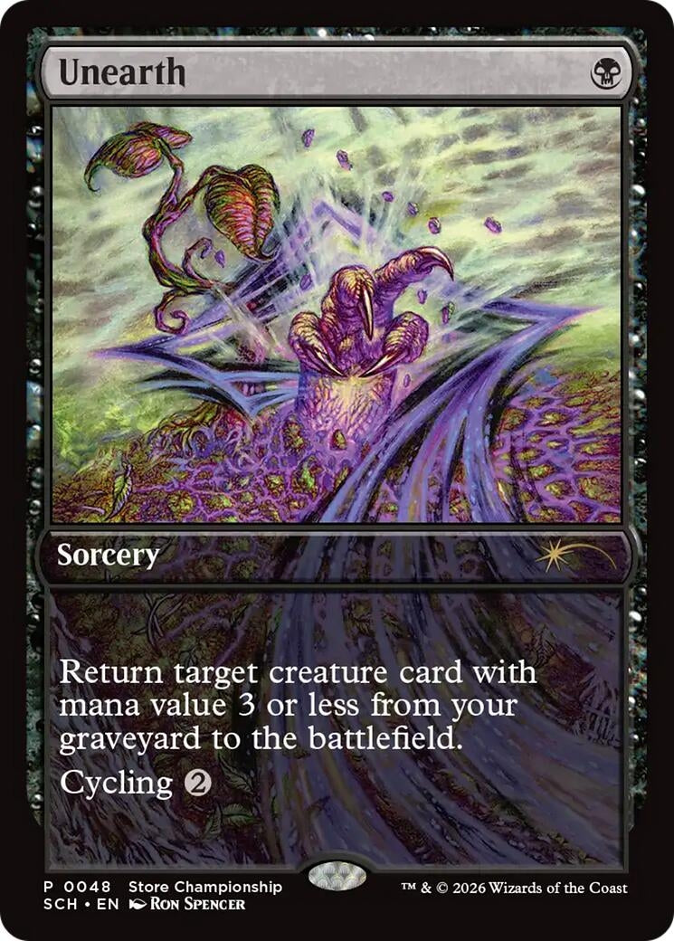 Image for Unearth (48) (Game Day & Store Championship Promos) - Magic: The Gathering