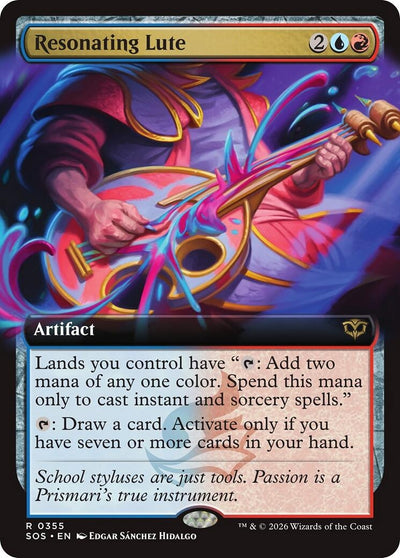 Resonating Lute (Extended Art) (355) (Secrets of Strixhaven)