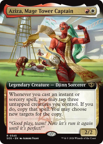 Aziza, Mage Tower Captain (Extended Art) (345) (Secrets of Strixhaven)