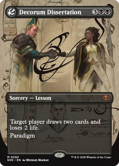 Decorum Dissertation (Borderless) (292) (Secrets of Strixhaven)