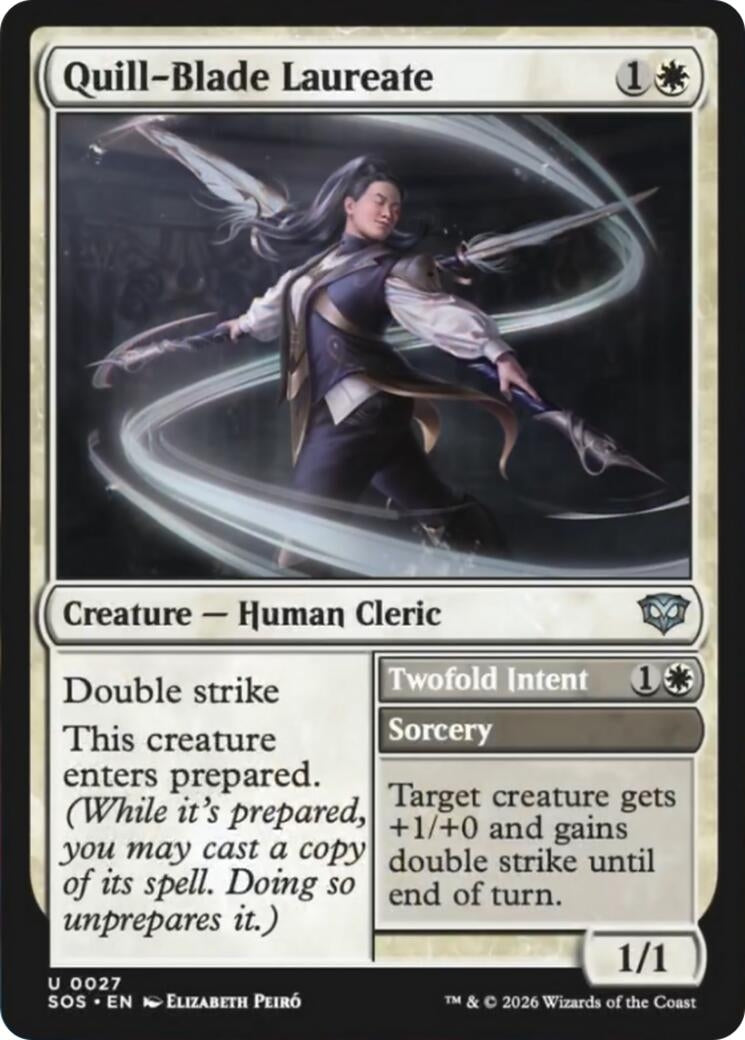 Image for Quill-Blade Laureate (27) (Secrets of Strixhaven) - Magic: The Gathering