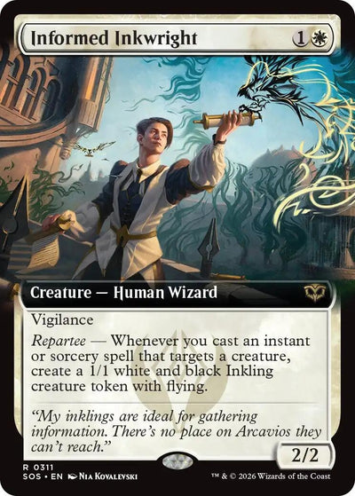 Informed Inkwright (Extended Art) (311) (Secrets of Strixhaven)
