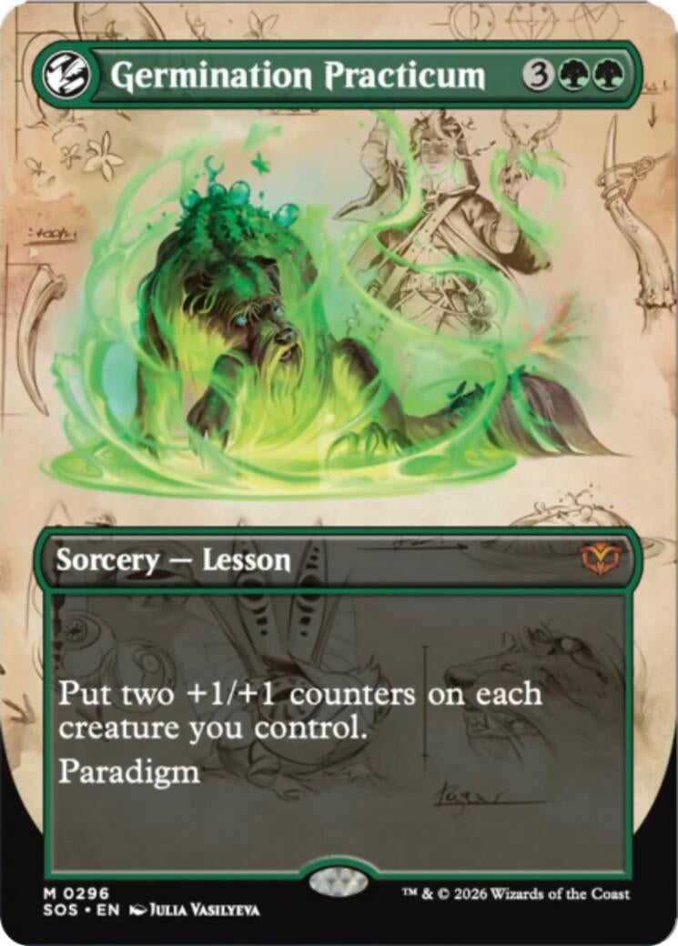 Image for Germination Practicum (Borderless) (296) (Secrets of Strixhaven) - Magic: The Gathering