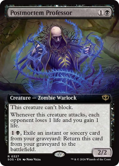 Postmortem Professor (Extended Art) (327) (Secrets of Strixhaven)