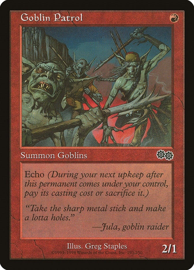 Goblin Patrol (193) (Urza's Saga)