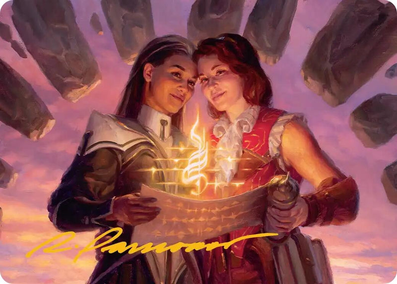 Image for Joined Researchers Art Card (Gold-Stamped Signature) (5) (Art Series: Secrets of Strixhaven) - Magic: The Gathering
