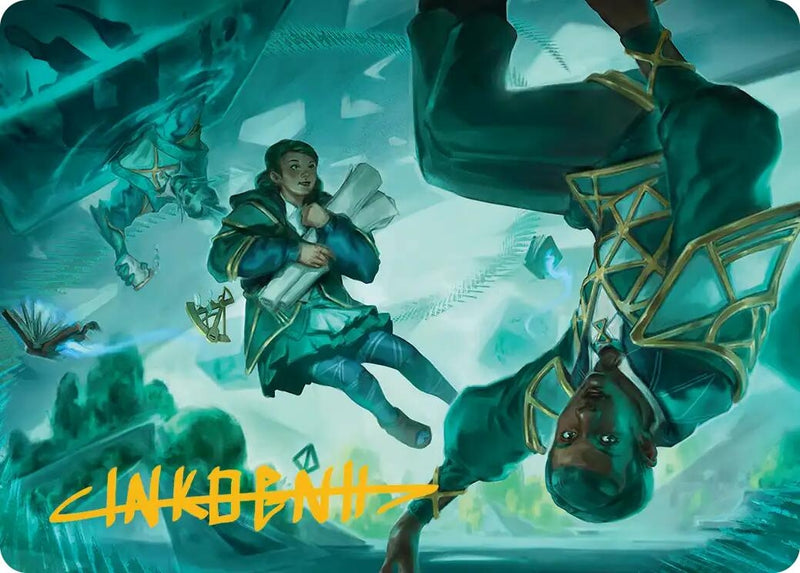 Image for Divergent Equation Art Card (Gold-Stamped Signature) (7) (Art Series: Secrets of Strixhaven) - Magic: The Gathering